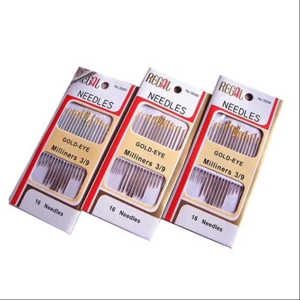 Jual Jarum jahit Tangan Isi 16 Gold Eye Miliners | Shopee Indonesia