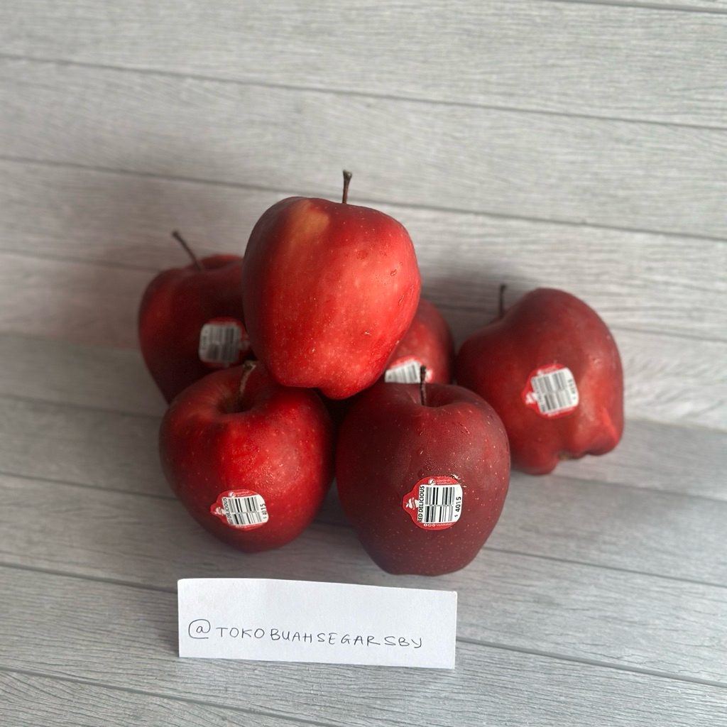 Jual EXPRESS DELIVERY 500gr Apel Merah washington Red Delicious Manis ...