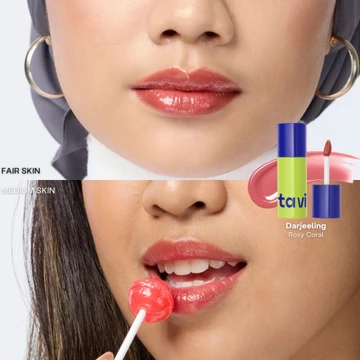 TAVI GEL TO OIL STAINING LIP GLIDE ( 4 G ) Lip Tint Glossy Oil Infused Bibir Lembab Ringan