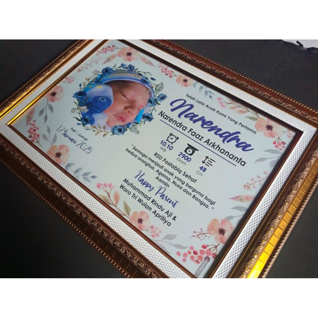Jual Biodata Baby 15R Double Frame | Shopee Indonesia
