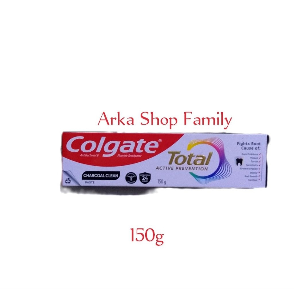 Jual COLGATE Total Active Prevention Charcoal Clean Pasta Gigi 150g ...