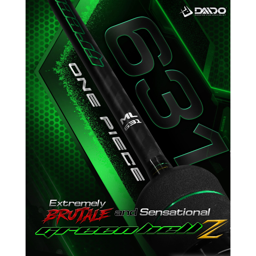 Jual Daido - Joran Green Hell Z Carbon Solid Spinning dan Overhead ...