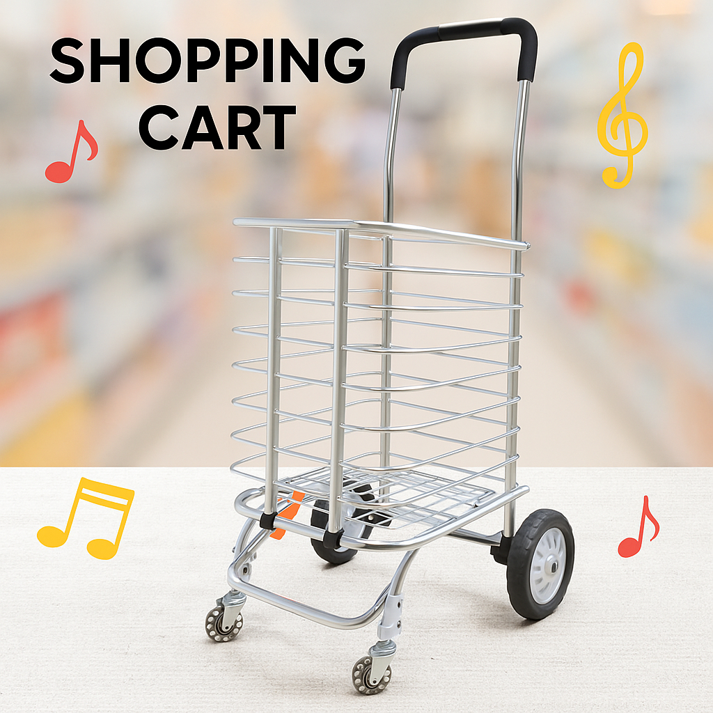 Jual NEW Trolley / Troli / Keranjang Belanja Barang Cart Lipat ...