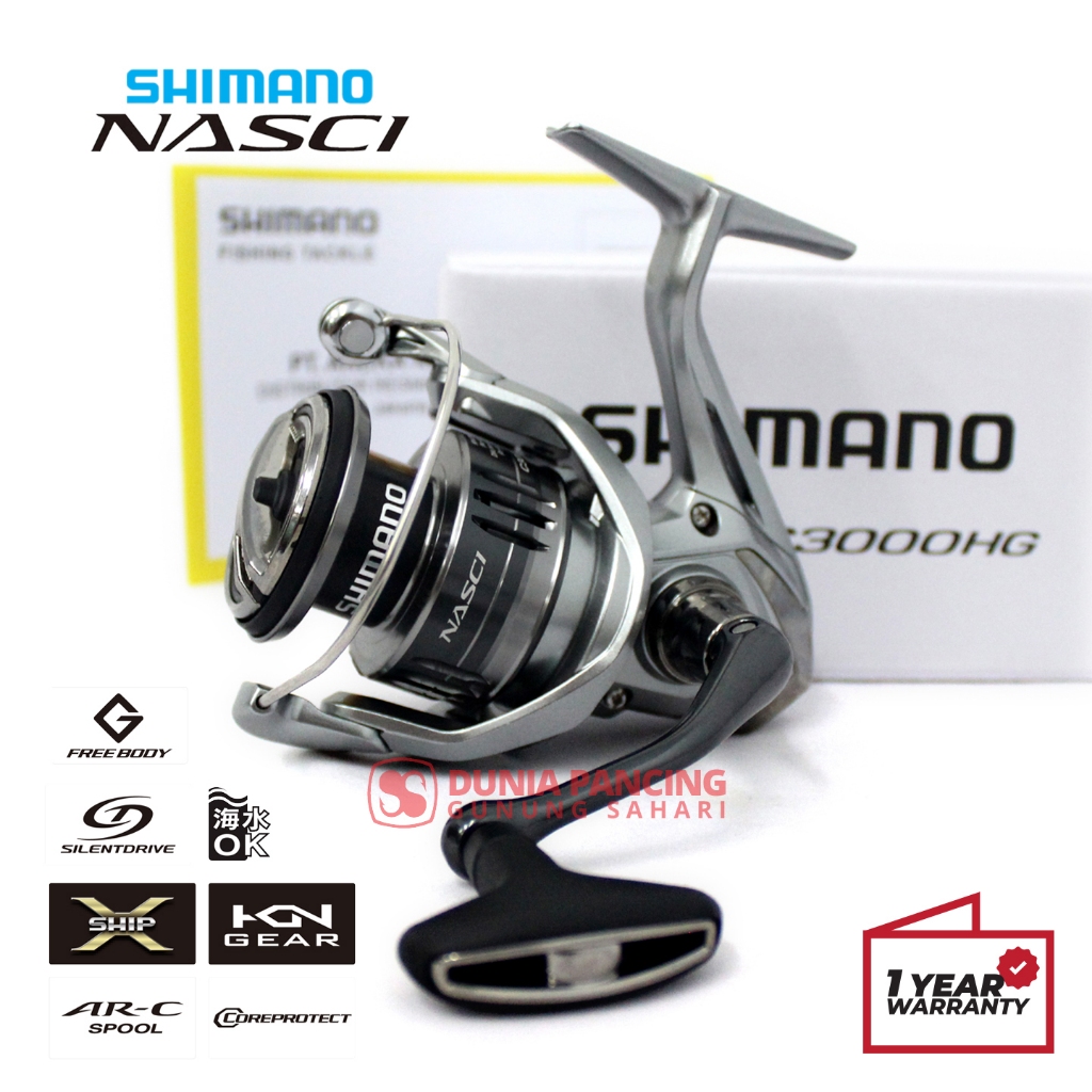 Reel Spinning Shimano Nasci [21] 3000/3000HG