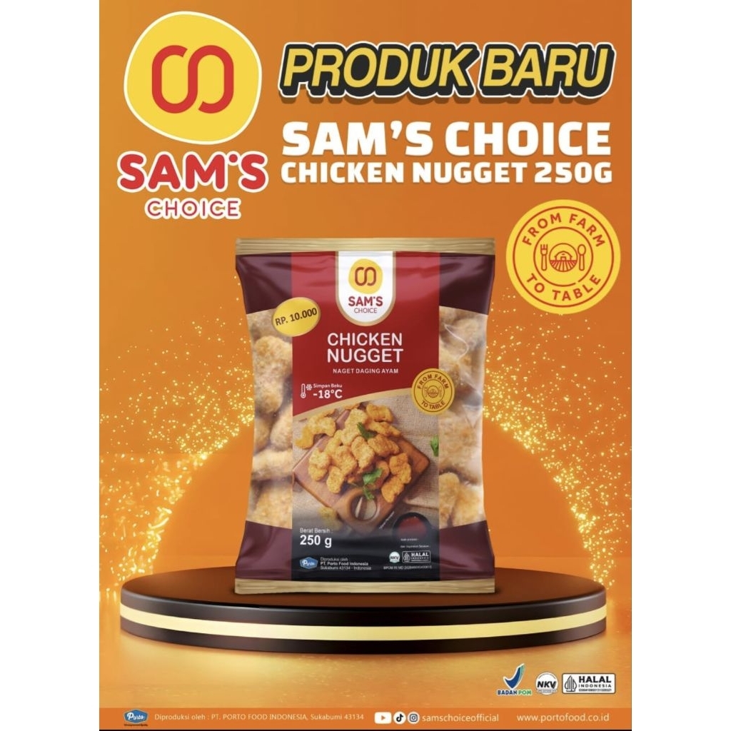 Jual Sams Chicken Nugget 250gr | Shopee Indonesia