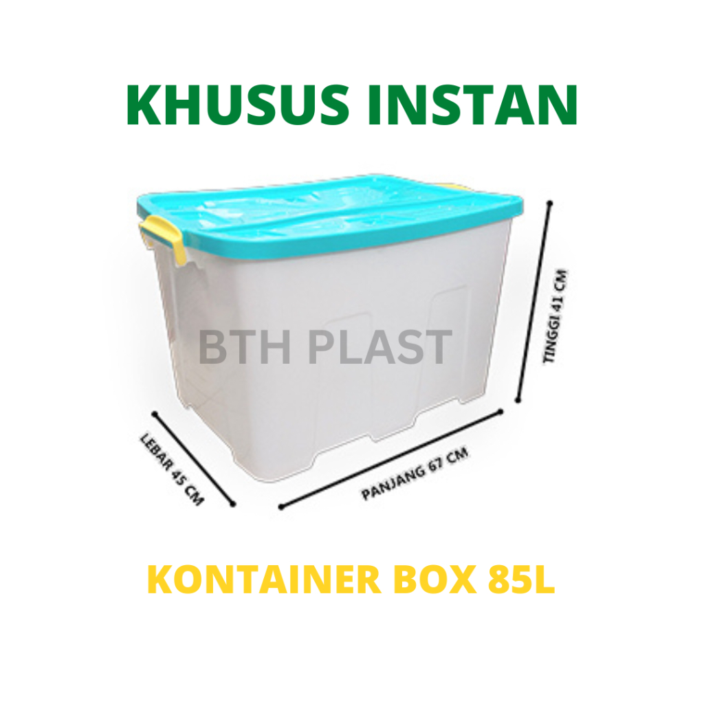 Jual BOX CONTAINER PUTIH + RODA 85L 100L - Kontainer Box Jumbo ...