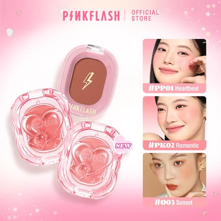 PINKFLASH OhMyHoney Blush Soft Powder Naturally Pigmented Blush Powder Cheek