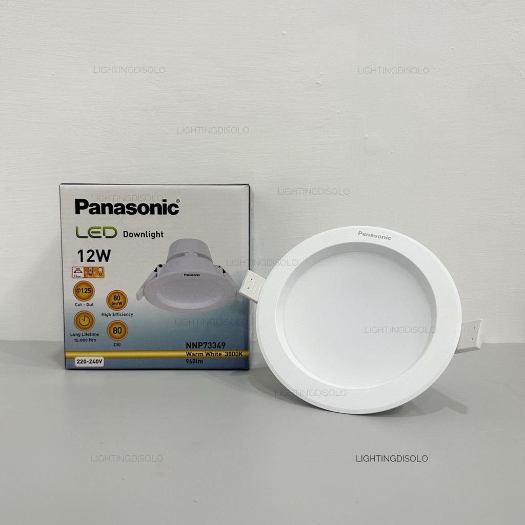 Jual Lampu Downlight Inbow Panasonic NNP73349 - 12 Watt - Warmwhite ...