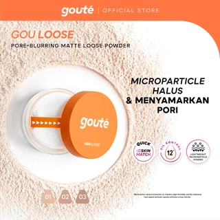 goute Gouloose Matte Loose Powder with Smooth Finish Pore Blurring Lock Your Makeup Medium to Full Coverage