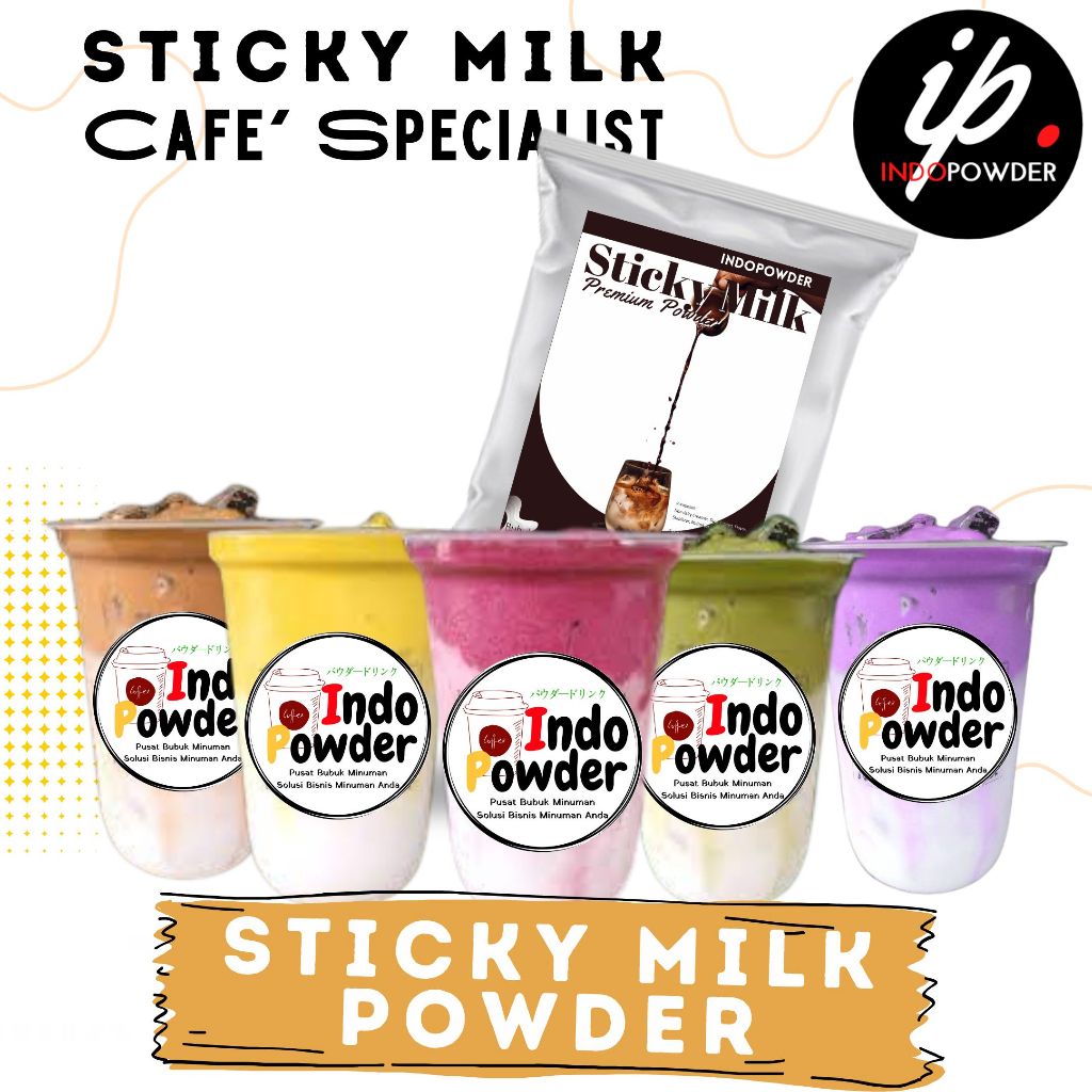 Jual IP Bogor - Bubuk Minuman STICKY MILK 1Kg Aneka Rasa Untuk Cafe ...