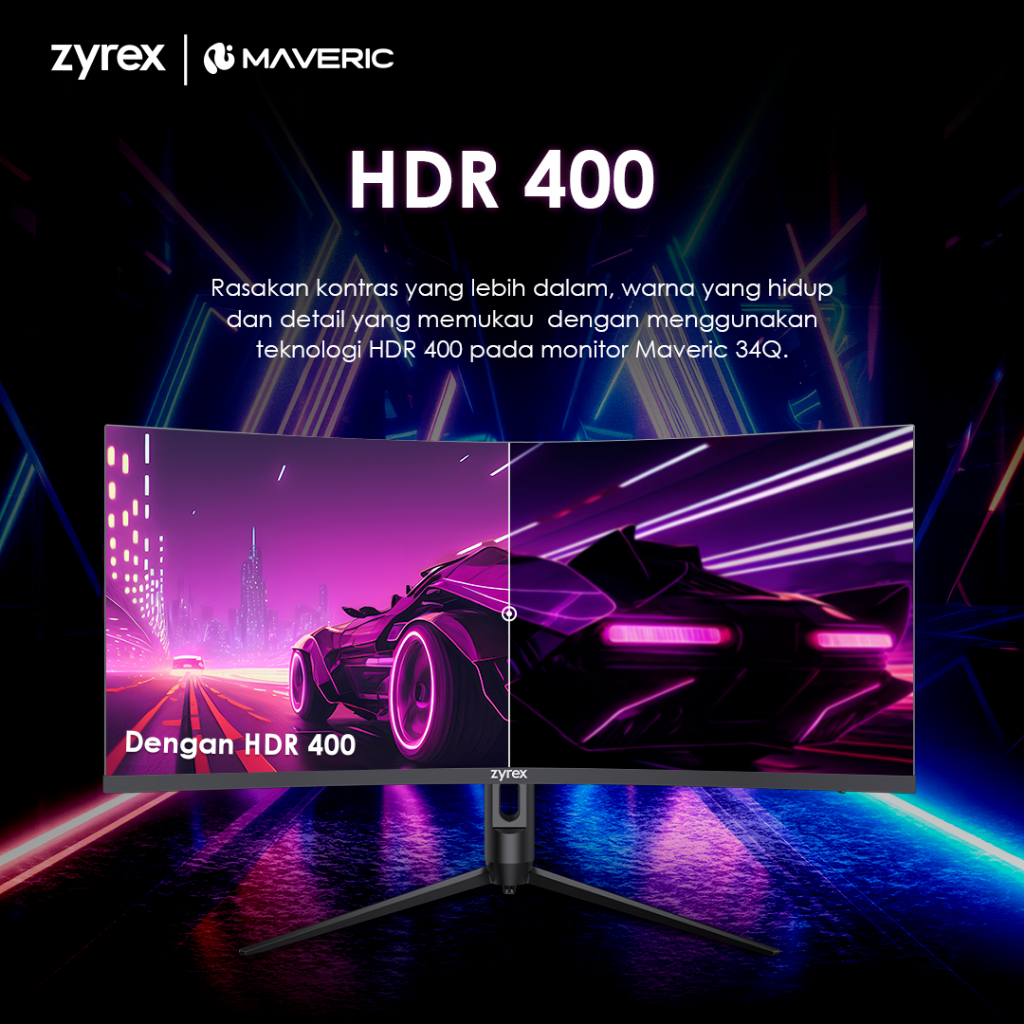 Jual Zyrex Maveric Monitor 34Q Curve 34