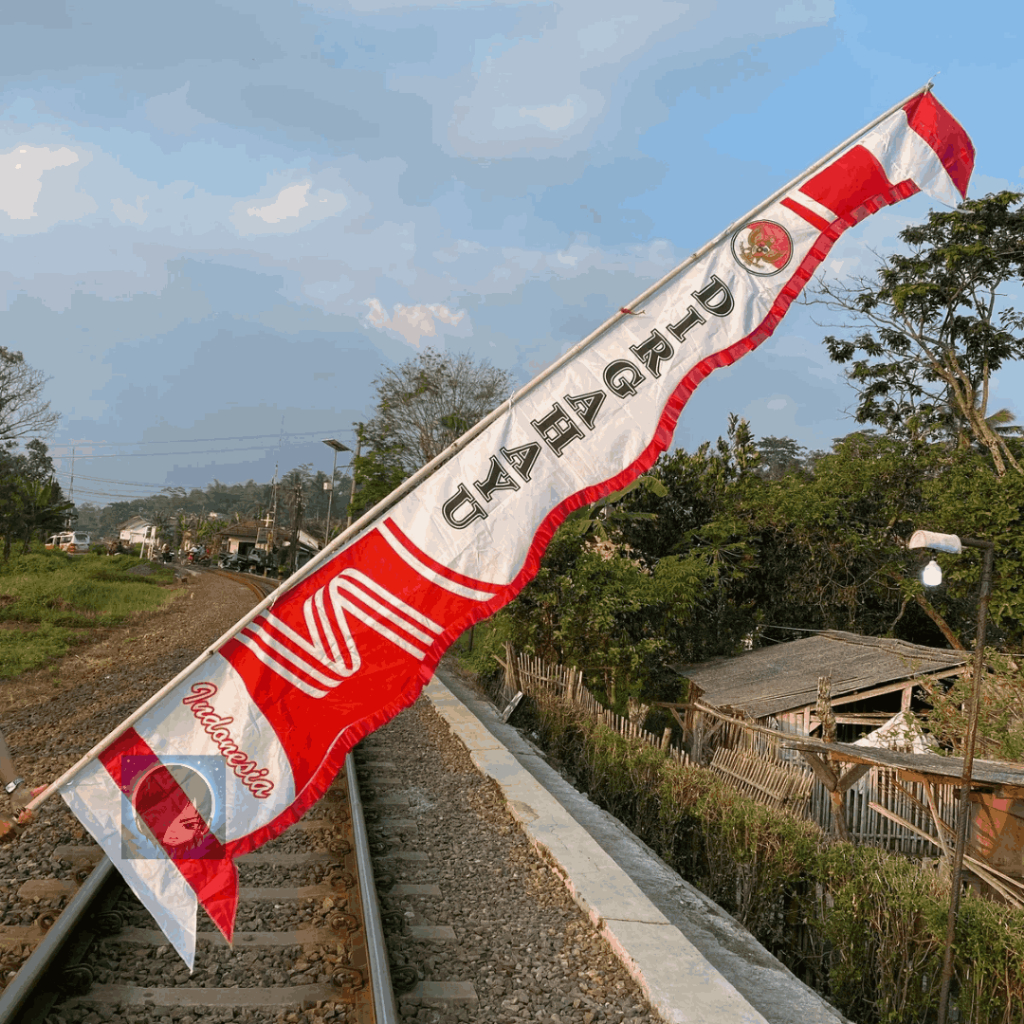 Bendera umbul umbul merah putih 17 Agustus bandir dirgahayu rempel 3,7meter siap pasang dekorasi jalan