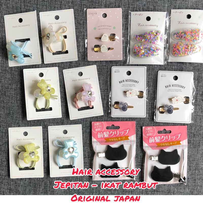 Jual hair clip ikat rambut shimaenaga kelinci bear cats original japan ...
