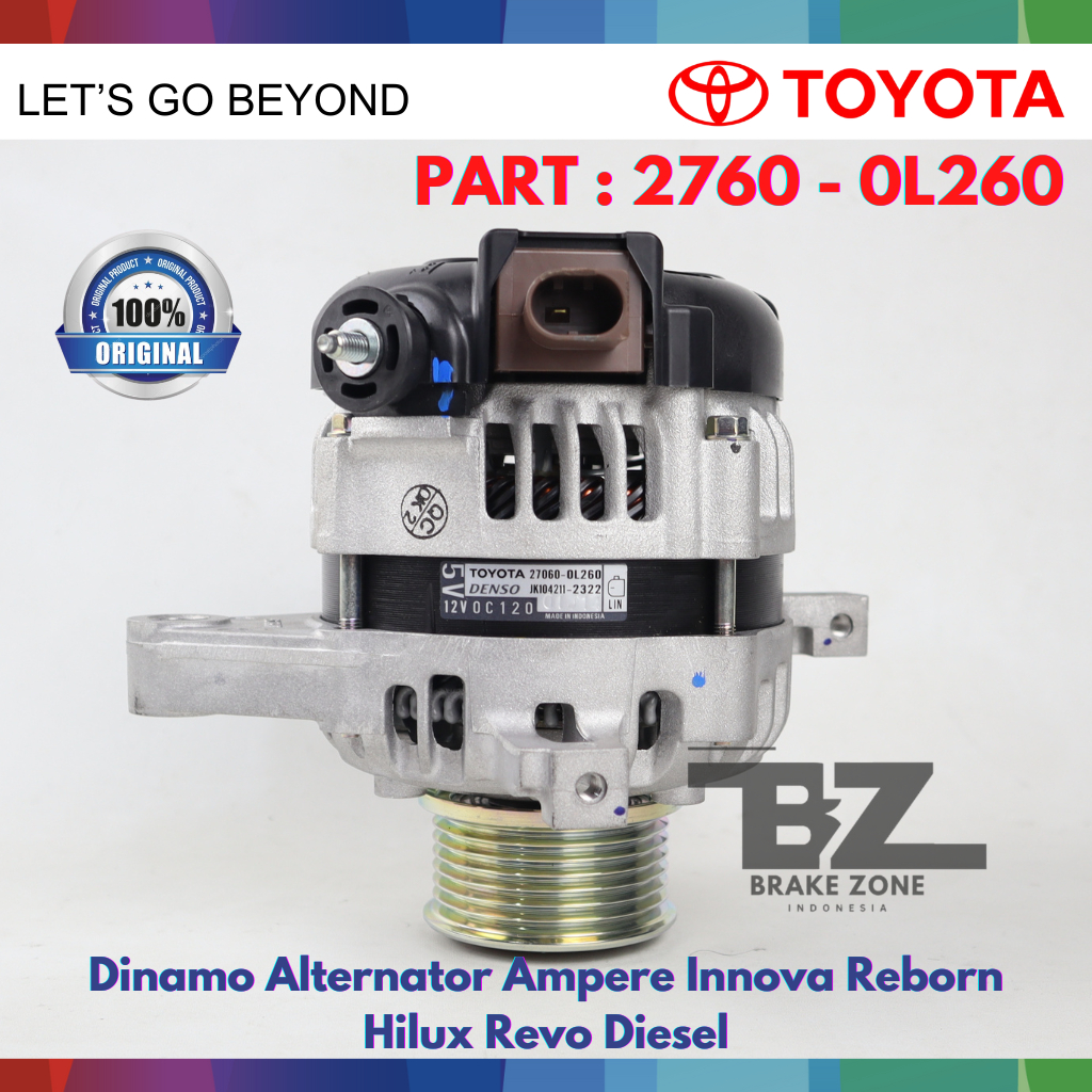 Jual Dinamo Alternator Ampere Innova Reborn Diesel Hilux Revo Diesel ...