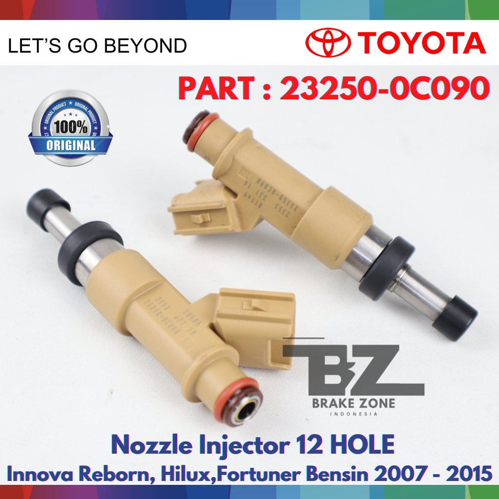 Jual Nozzle Injector Innova Hilux Fortuner Bensin 2007 - 2015 Lubang 12 ...