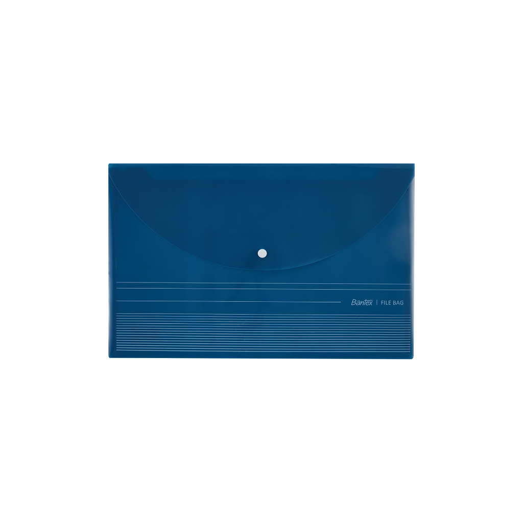 Bantex File Bag / Map Kancing Transparan Tahan Air Ukuran Folio BF3100 (3)