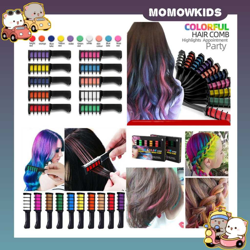 Jual [MOMOW] Hair colouring instant comb semir warna rambut / sisir ...