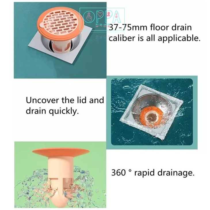 Jual OPPA Drain Filter – 1 Pcs Saringan Penutup Lubang Air Kamar Mandi ...