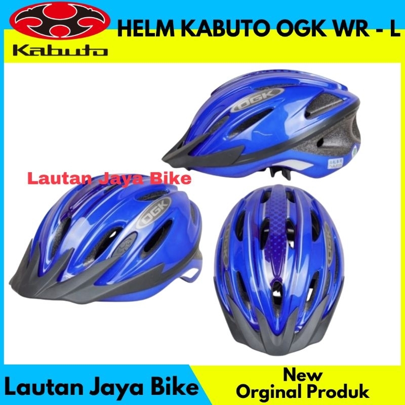 Jual HELM KABUTO OGK WR-L METALIC BLUE 57-60CM HELM SEPEDA NEW