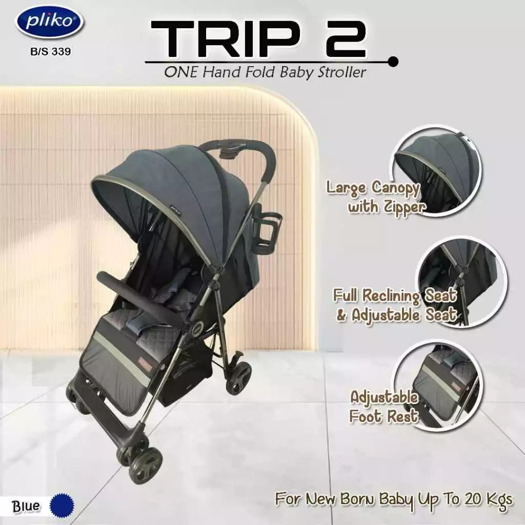 Jual STROLLER BAYI PLIKO TRIP B/S 339 Shopee Indonesia