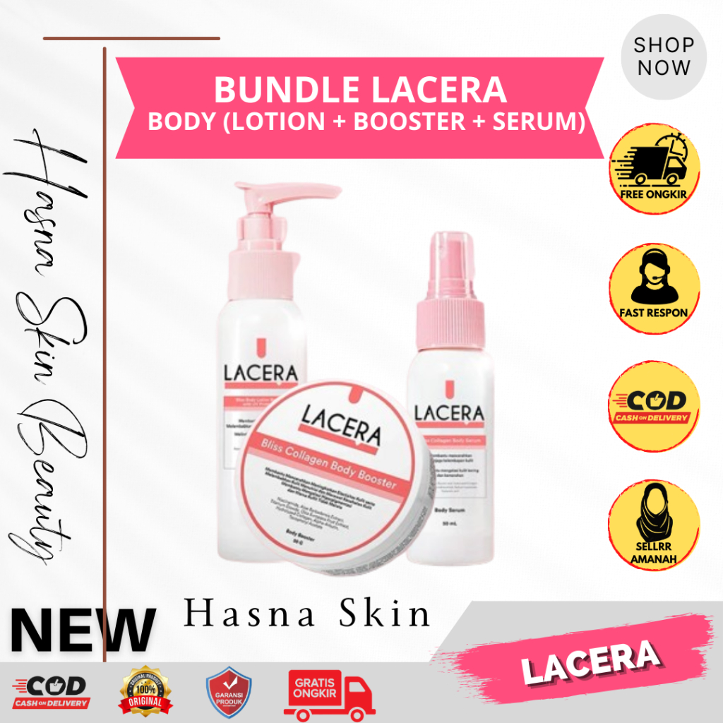 Jual Lacera Daily Bundle Bliss Body Lotion 100G X Collagen Body Booster ...