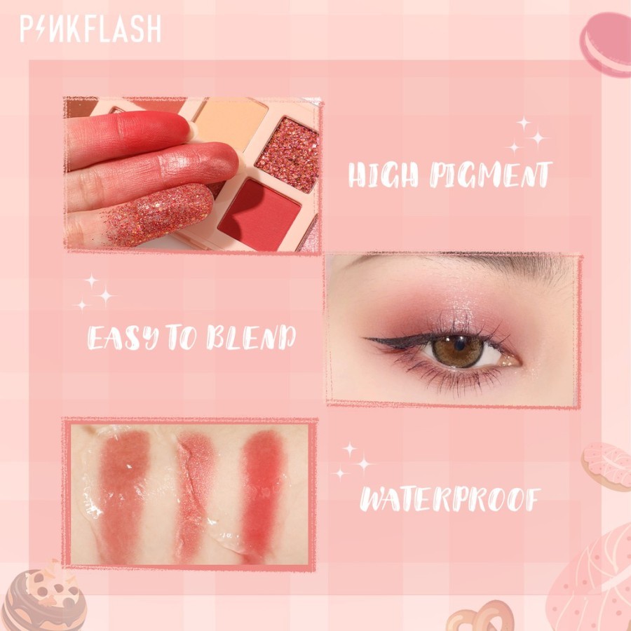 Jual (READY STOCK) Pinkflash Pink Flash 12 Shades Eyeshadow Palette PF ...