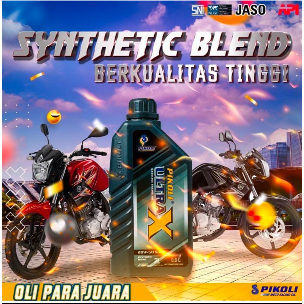 Jual Pikoli Ultra X SJ CF SAE 20W50 Ukuran 0,8 Liter / 800 ML | Shopee ...