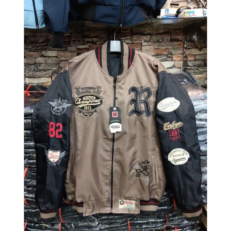 JAKET BASEBALL VARSITY IMPROVE SEKOT PUMA FULL BORDIL WATER REPELLENT