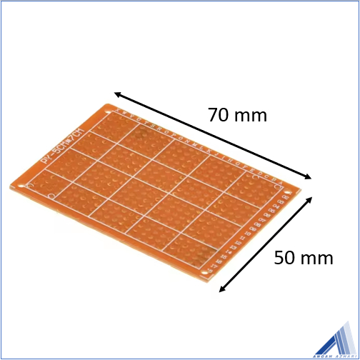 Jual PCB lubang dot matrix 5x7 cm jarak lubang standart 2.54mm | Shopee ...