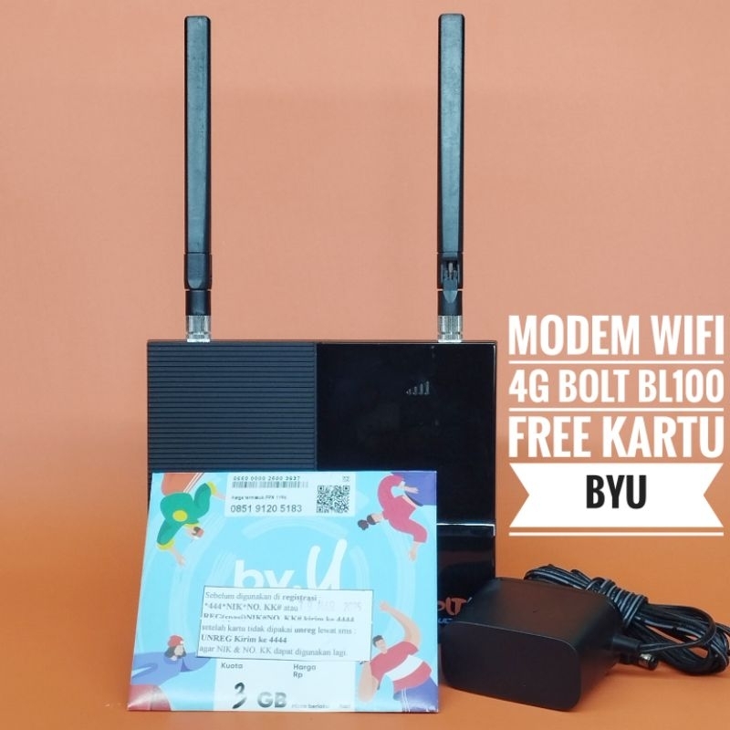 Jual Modem Wifi 4G LTE Bolt Bl100 Home Router Unlock Simcard Operator ...