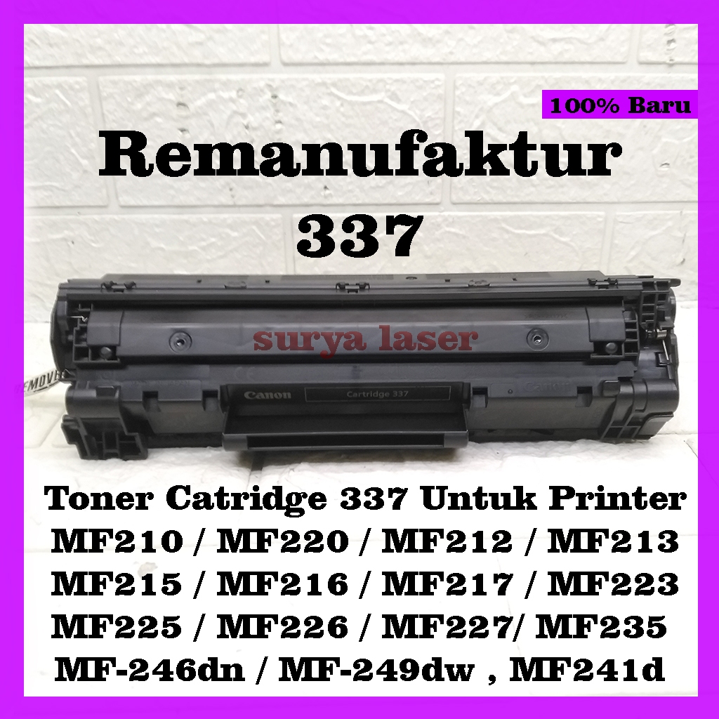 Jual Toner Catridge 337 untuk printer Canon MF210/MF220/MF212 /MF213 ...