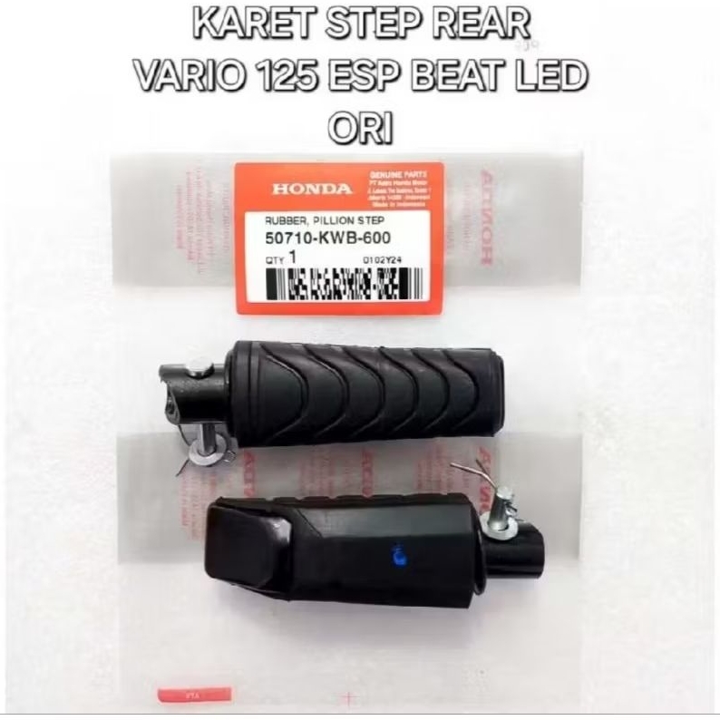 Jual Foot Step Karet Step Belakang Vario 125 Esp Beat Led Original ...