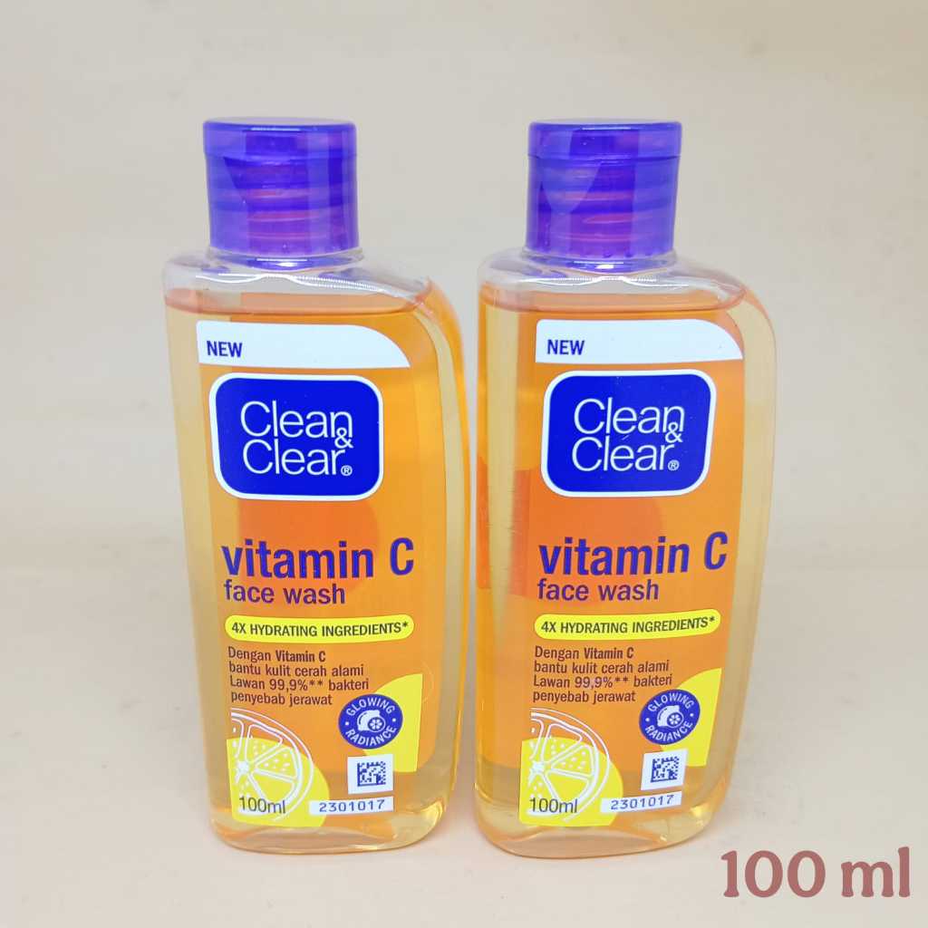 Jual Clean and Clear Vitamin C Face Wash Pembersih Wajah - 100ml