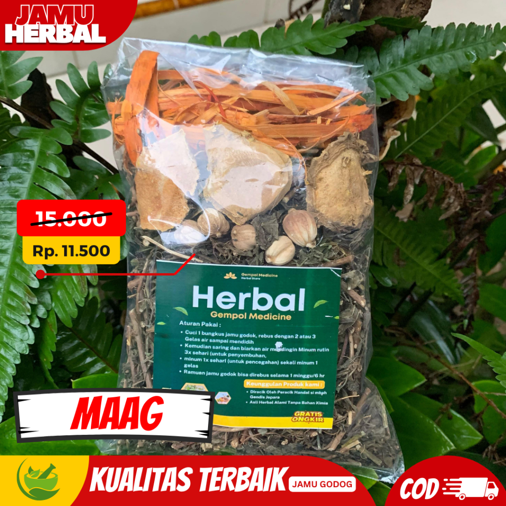 (BISA COD) JAMU HERBAL MAAG LAMBUNG BERMASALAH / JAMU GODOK MAAG PALING MANJUR