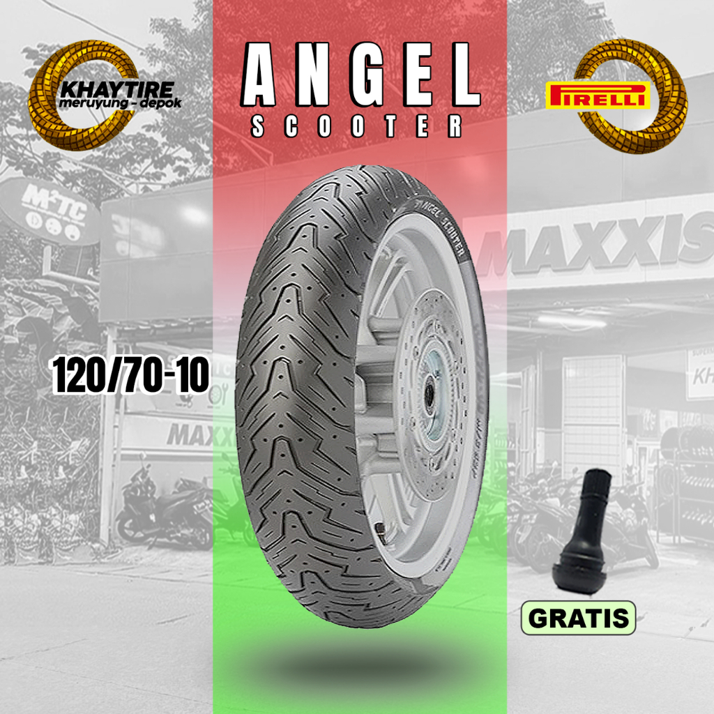 Jual Ban Motor Vespa Matic PIRELLI ANGEL SCOOTER 120/70 Ring 10 ...