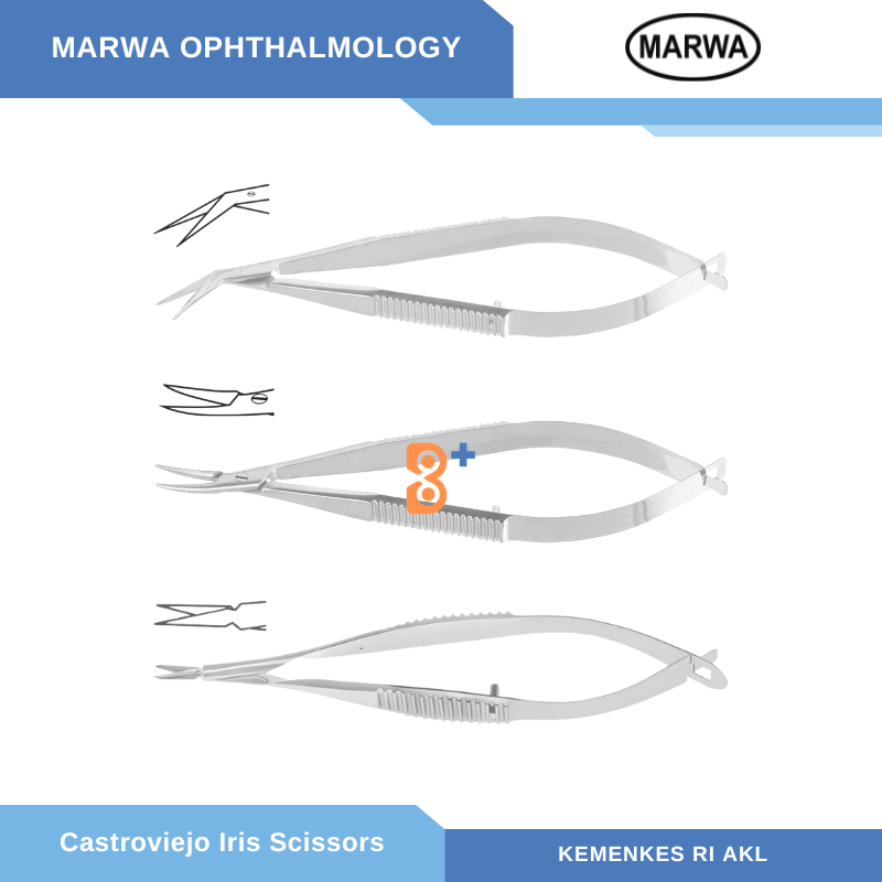 Jual Castroviejo Universal Corneal Scissor / Gunting Mata Corneal ...