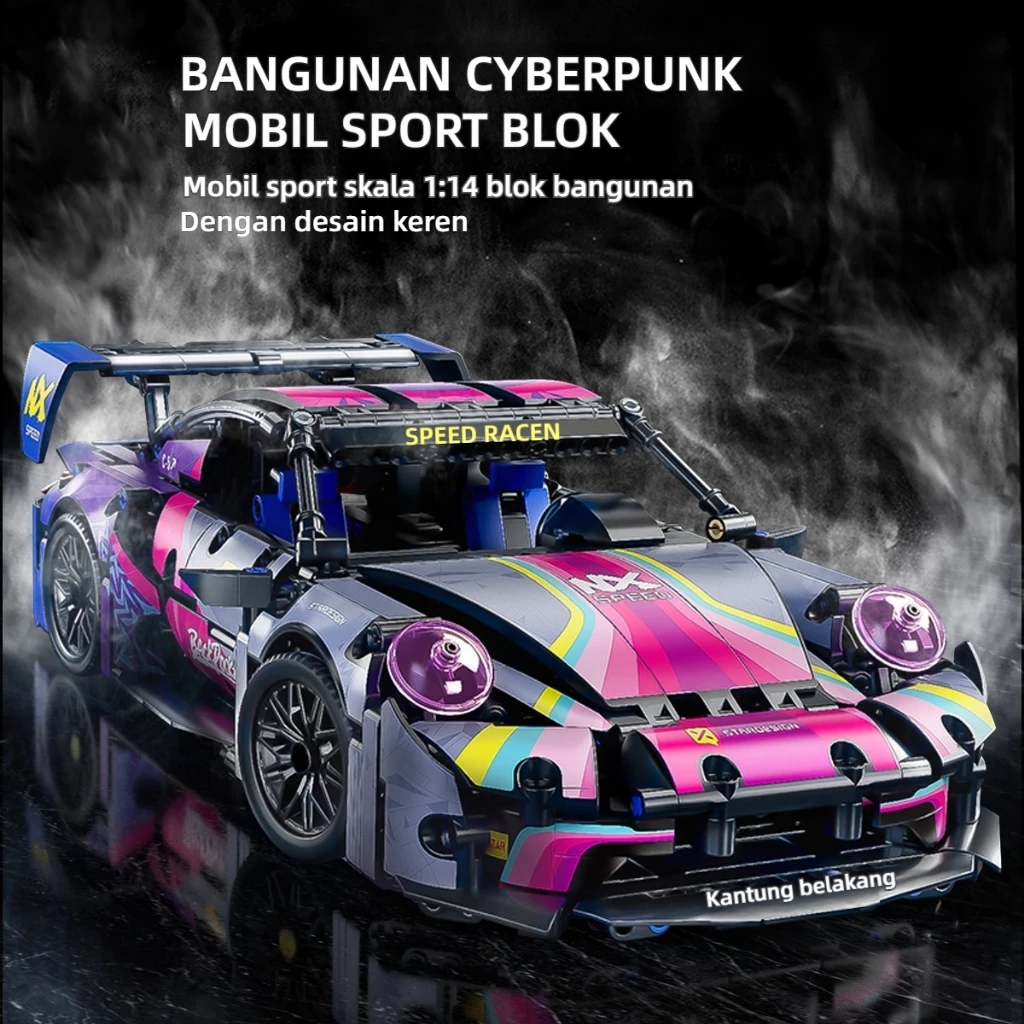 1:14 mainan mobil untuk anak-anak Warna – blok pembangunan mobil pendidikan mainan porsche mainan model