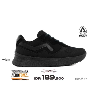 Aerostreet 37-44 Massive Evo Hitam Hitam Hitam - Sepatu Sneakers Casual
