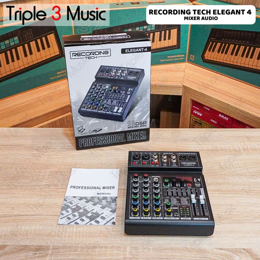Jual Recording Tech Elegant 4 Elegant4 Mixer audio usb Live Streaming ...