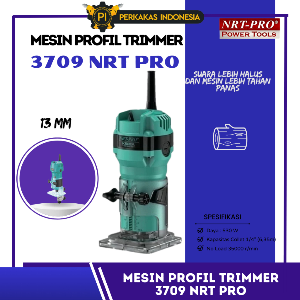 Jual Mesin Profil Wood Trimmer NRT 3709 HD Mini Router NRT PRO 3709HD ...