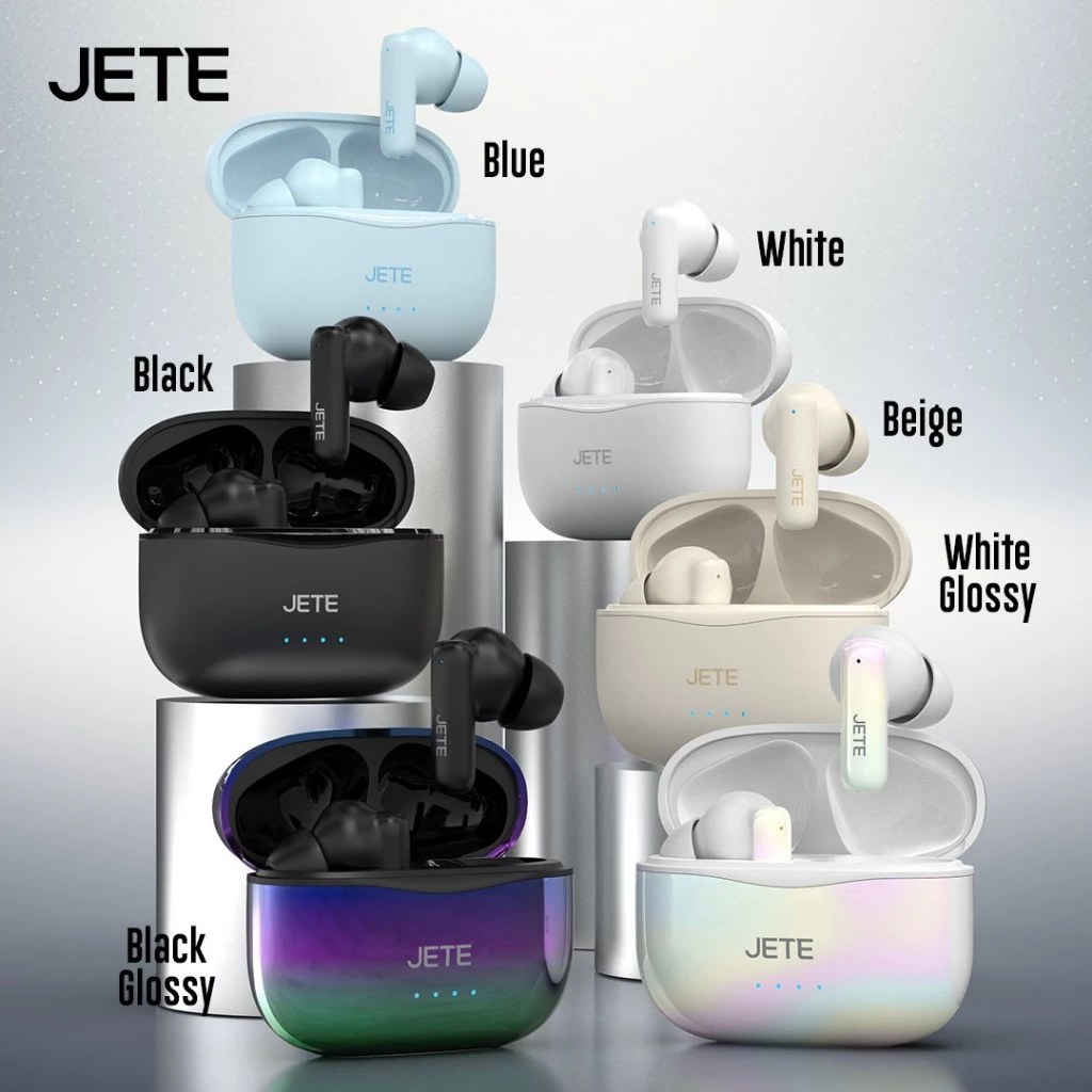 TWS Earphone Bluetooth JETE CE6 BT 5.4 13H Playtime - Garansi 2 Tahun