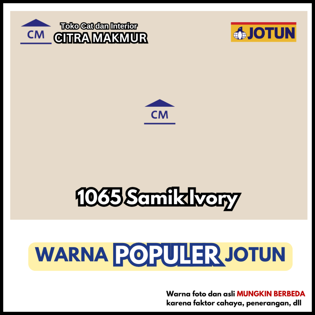 Jual JOTUN 1065 Samik Ivory (WARNA POPULER JOTUN) - CAT TEMBOK INTERIOR ...