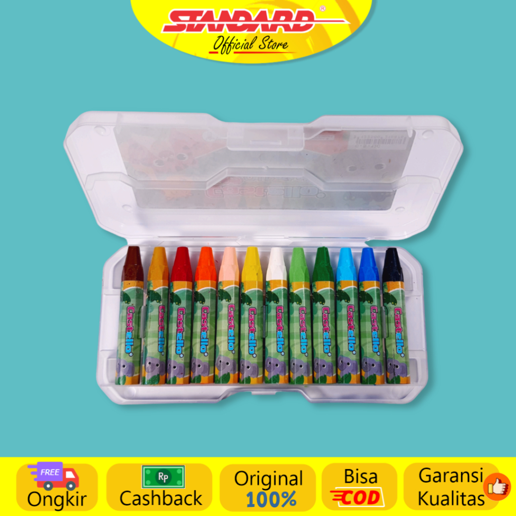 Standard - Castello Oil Pastel 12 / Set ( Crayon / Pewarna / Coloring ) (2)