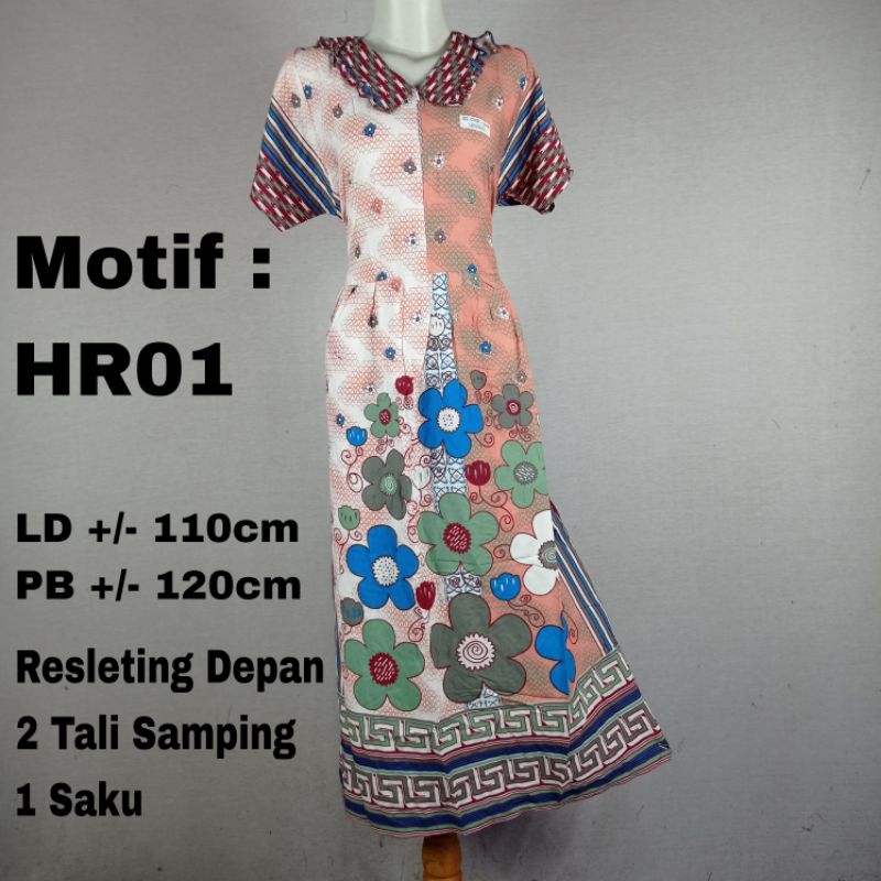 Jual Daster HAP Resleting Depan LD 110cm Daster Chibi Cibi Tali ...