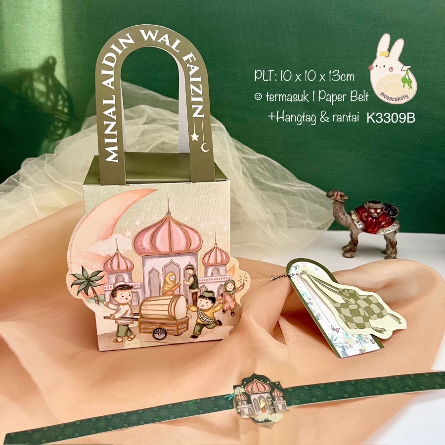 Jual K3309 Kotak Lebaran/ Dus Eid Mubarak/ Box Idul Fitri/ Idul Adha ...