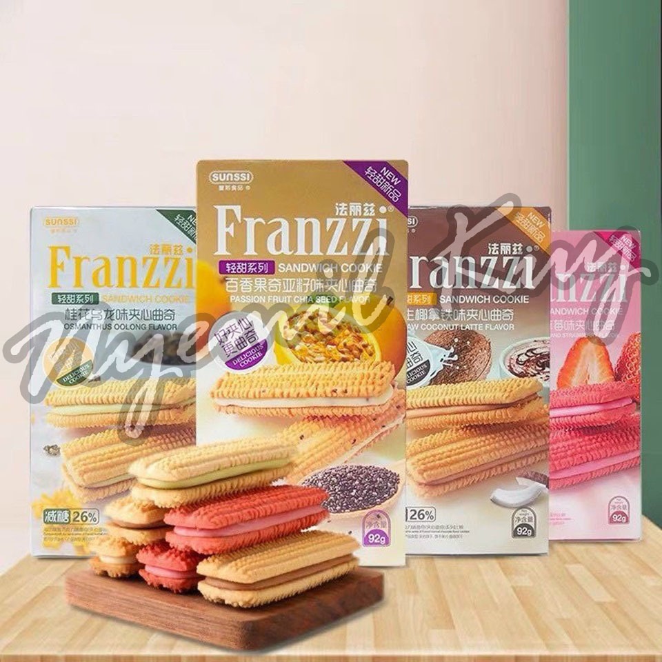 Jual [1 BOX] Franzzi Cookies 92g - Franzzi Biscuit Box - Biskuit ...