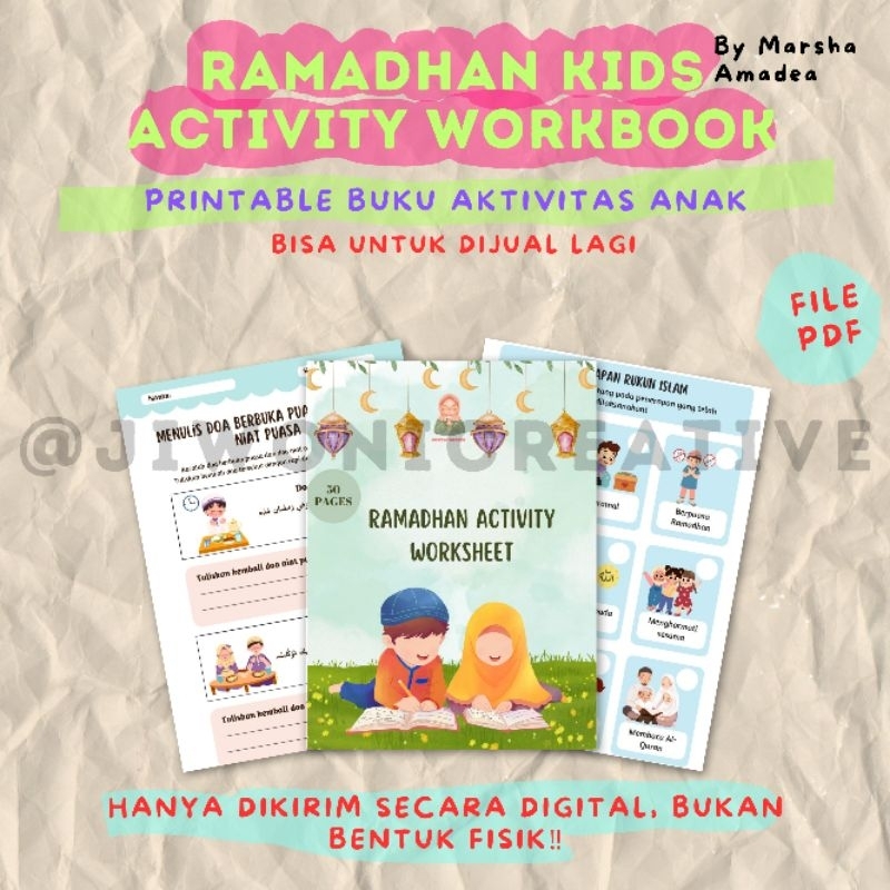 Jual Buku Aktivitas Ramadhan untuk Anak | Ramadhan Activity Book for ...
