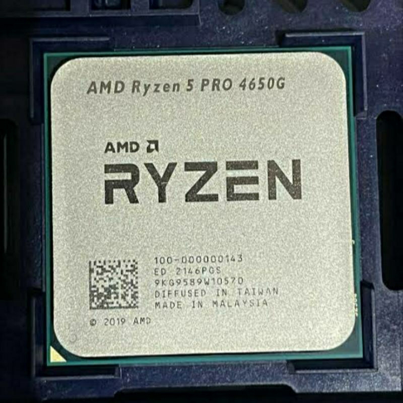 thumbnail interactive-video image 1 of AMD Ryzen 5 PRO 4650G Processor – 3.7GHz 6-Core AM4 CPU (Open Box, Tested) 1 of 2