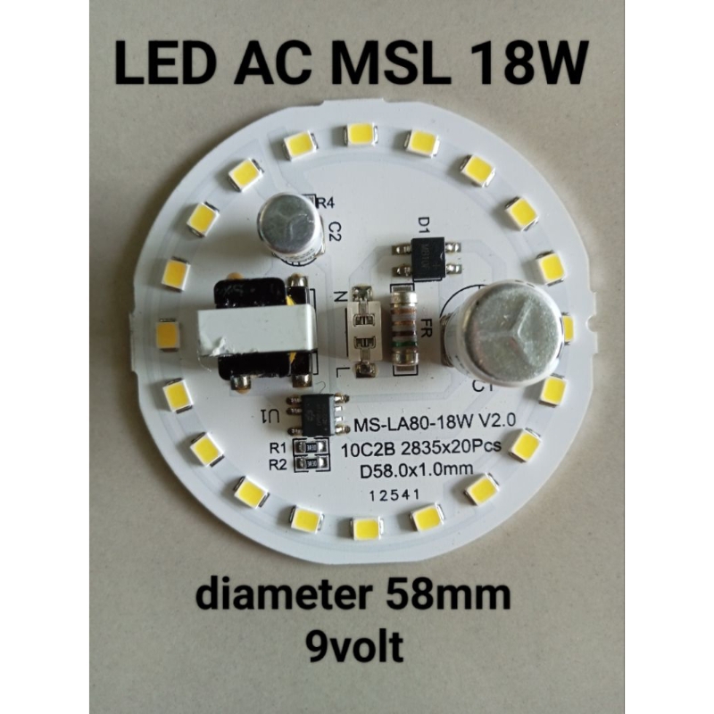 Jual PBC LED AC MSL18W(9volt) | Shopee Indonesia