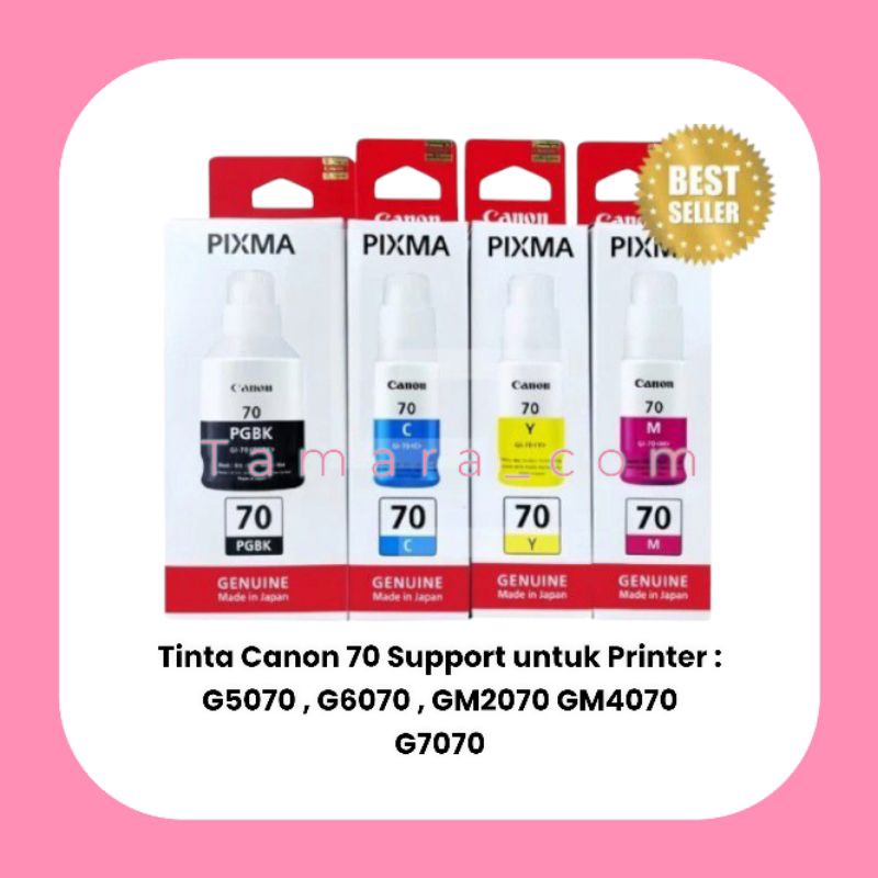 Jual 1SET TINTA CANON 70 ORIGINAL UNTUK TIPE PRINTER CANON G5070 ...